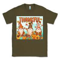 Army Green thankful gnome Classic Tee - MaliasSmallBusiness