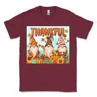 Burgundy thankful gnome Classic Tee - MaliasSmallBusiness