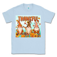 Dusty Blue thankful gnome Classic Tee - MaliasSmallBusiness