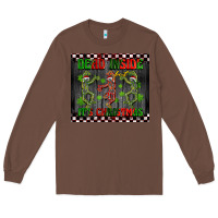 Chestnut dead inside but it's Christmas dancing skeletons Long Sleeve Tee - BarkalooDesign