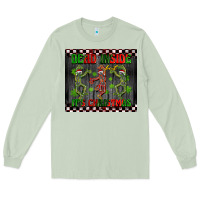 Matcha dead inside but it's Christmas dancing skeletons Long Sleeve Tee - BarkalooDesign