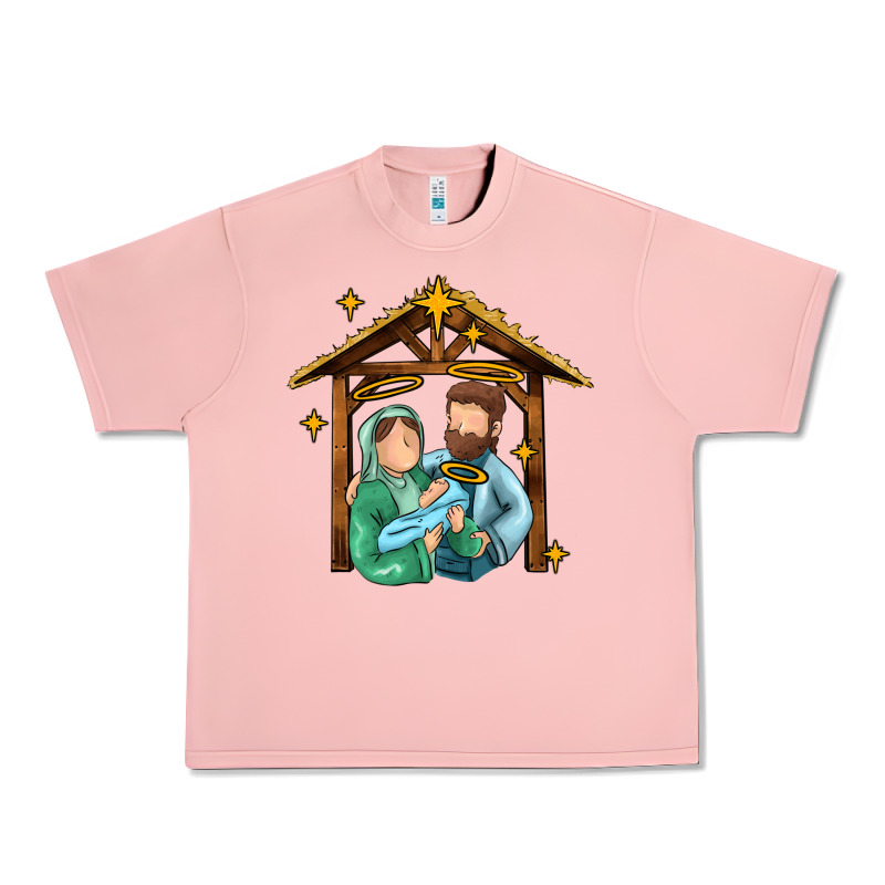 Jesus Newborn Oh Holy Night Urban Heavy Tee by MaliasSmallBusiness | Teevron