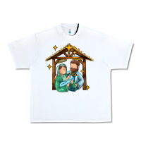 White jesus newborn oh holy night Urban Heavy Tee - MaliasSmallBusiness