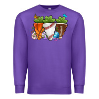 Purple Easter Day Sports Easter sports carrots Premium Sweatshirt - OliviaCreatesArt
