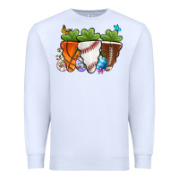 White Easter Day Sports Easter sports carrots Premium Sweatshirt - OliviaCreatesArt