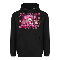 Black i'm dreaming of a pink christmas Heavyweight Hoodie - FaDigitalArtStudio
