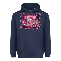 Navy i'm dreaming of a pink christmas Heavyweight Hoodie - FaDigitalArtStudio