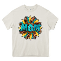 Sunflower Mom Leopard Heavy Core Tee | Teevron