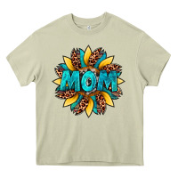 Mossy sunflower mom leopard Heavy Core Tee - Artiststas