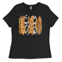 Black western brushstrokes Ladies Tee - AdoDesignShop