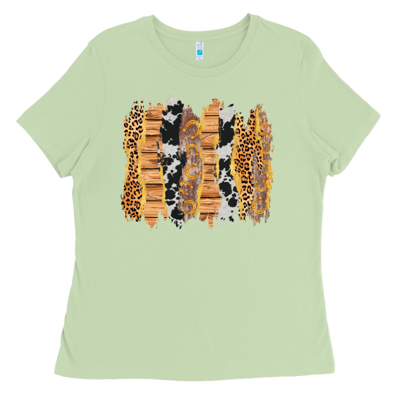 Western Brushstrokes Ladies Tee by AdoDesignShop | Teevron
