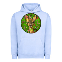 Pigment Grape Ice red brocket deer christmas Urban Hoodie - LillyAllenDesigns