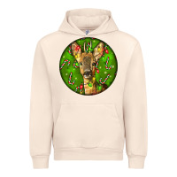 Sandshell red brocket deer christmas Urban Hoodie - LillyAllenDesigns