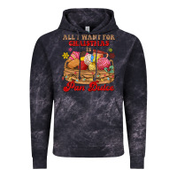 Cloud Black all i want for christmas is pan dulce Vintage Hoodie - MaliasSmallBusiness