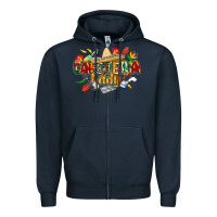 Navy cinco de mayo cafeteria lady Zipper Hoodie - CowGirlArtShop