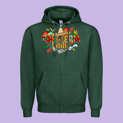 Cinco De Mayo Cafeteria Lady Zipper Hoodie Designed By Cowgirlartshop