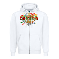 White cinco de mayo cafeteria lady Zipper Hoodie - CowGirlArtShop