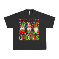 Pigment Black chillin with my gnomies Urban Heavy Tee - MaliasSmallBusiness