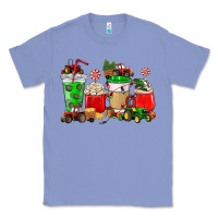 Colony Blue Christmas tractor coffee cup Classic Tee - NancyCooperArtShop