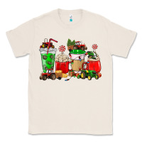 Natural Christmas tractor coffee cup Classic Tee - NancyCooperArtShop