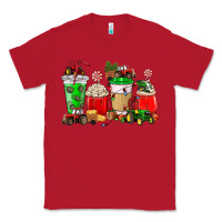 Red Christmas tractor coffee cup Classic Tee - NancyCooperArtShop