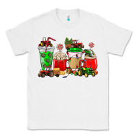 White Christmas tractor coffee cup Classic Tee - NancyCooperArtShop