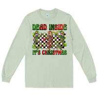 Matcha dead inside but it's christmas dancing skeletons Long Sleeve Tee - BarkalooDesign