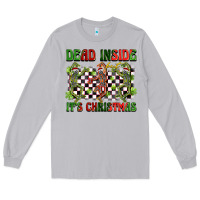 Moon Dust dead inside but it's christmas dancing skeletons Long Sleeve Tee - BarkalooDesign