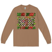 Toasted Coconut dead inside but it's christmas dancing skeletons Long Sleeve Tee - BarkalooDesign