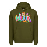 Army Green Western Mama Easter Premium Hoodie - CowGirlArtShop