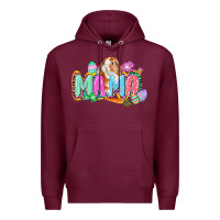 Burgundy Western Mama Easter Premium Hoodie - CowGirlArtShop