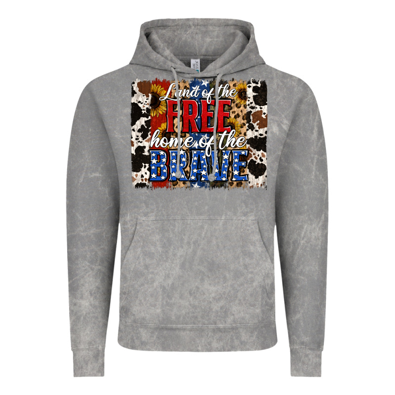 Land Of The Free Home Of The Brave Brushstroke Vintage Hoodie by Jasminsmagicworld | Teevron