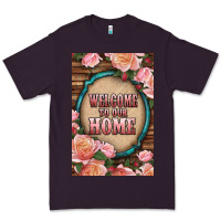 Plum Western Welcome To Our Home Premium Tee - LillyAllenDesigns