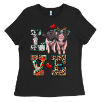 Black love baby pigs Ladies Tee - Artiststas