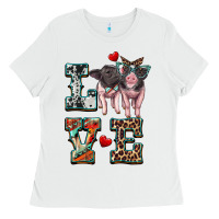 White love baby pigs Ladies Tee - Artiststas