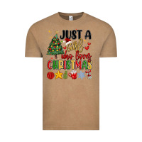 Vintage Coffee just a girl who loves christmas Vintage Tee - MaliasSmallBusiness