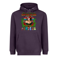 Plum Mexican Chingona Heavyweight Hoodie - FaDigitalArtStudio