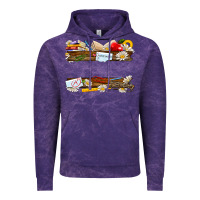 Cloud Purple floral teacher custom name Vintage Hoodie - NancyCooperArtShop