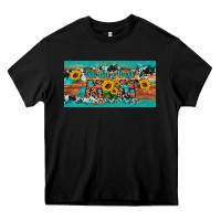Black world's best mom sunflower license plate Heavy Core Tee - Artiststas