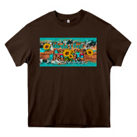 World's Best Mom Sunflower License Plate Heavy Core Tee | Teevron