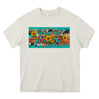 Cream world's best mom sunflower license plate Heavy Core Tee - Artiststas