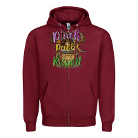 Burgundy pinch peel eat repeat Zipper Hoodie - CowGirlArtShop