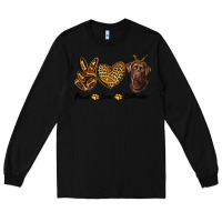 Black peace love labrador Long Sleeve Tee - RanaPortraitStore