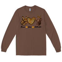 Chestnut peace love labrador Long Sleeve Tee - RanaPortraitStore