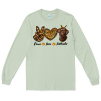 Matcha peace love labrador Long Sleeve Tee - RanaPortraitStore