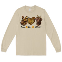 Mushroom peace love labrador Long Sleeve Tee - RanaPortraitStore
