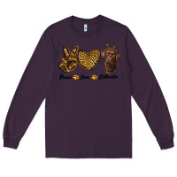 Plum peace love labrador Long Sleeve Tee - RanaPortraitStore