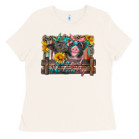 Bone just a girl who loves pigs Ladies Tee - Artiststas