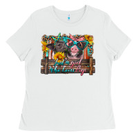 White just a girl who loves pigs Ladies Tee - Artiststas