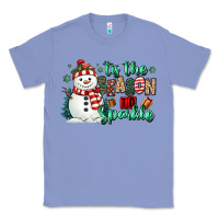 Colony Blue tis the season to sparkle snowman Classic Tee - MaliasSmallBusiness